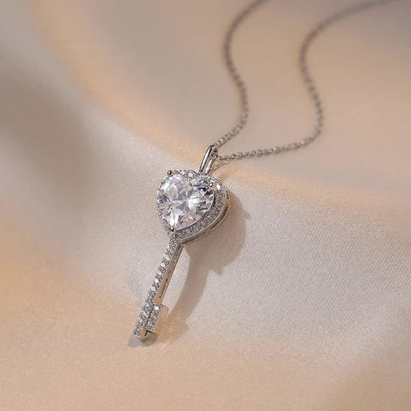 Cosmic Heart-Lock Pendant