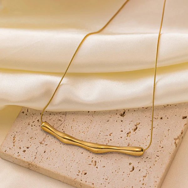 Arc Luxe Gold-Plated Chain Necklace