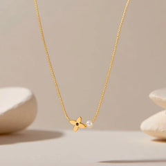 Lumin Petal Pearl Necklace