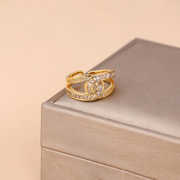 Oria Twin Loop Ring