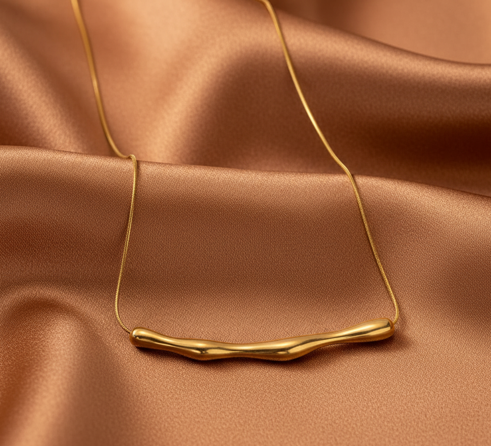 Arc Luxe Gold-Plated Chain Necklace
