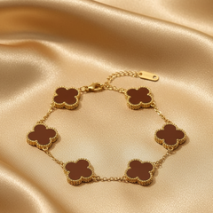 Éterna Brown Clover Bracelet