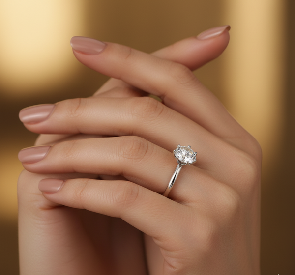 Éclat Solitaire Band